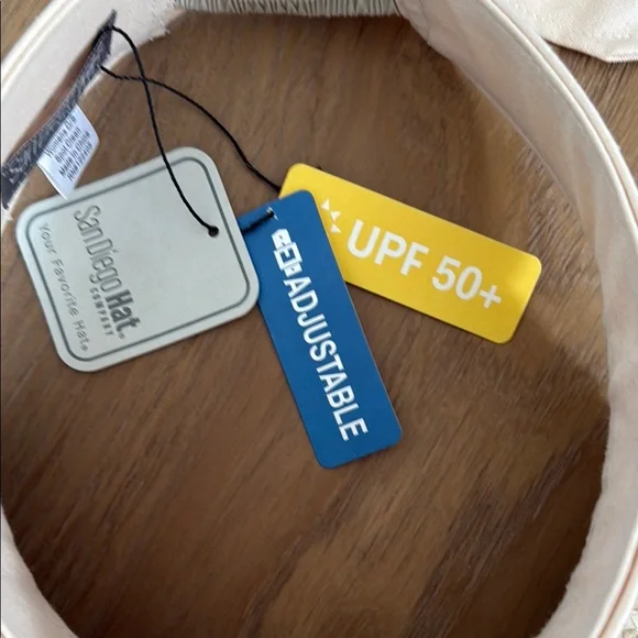 San Diego Hat Company Palm Star Woven Sun Visor with Bow - Picture 3 of 6